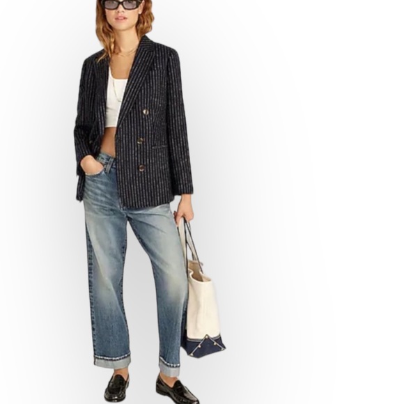 J. Crew Jackets & Coats J Crew Bristol Blazer In Pinstripe English